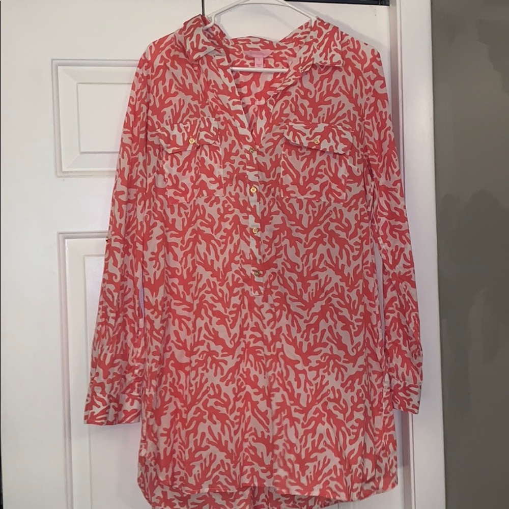 Lilly Pulitzer coral dress